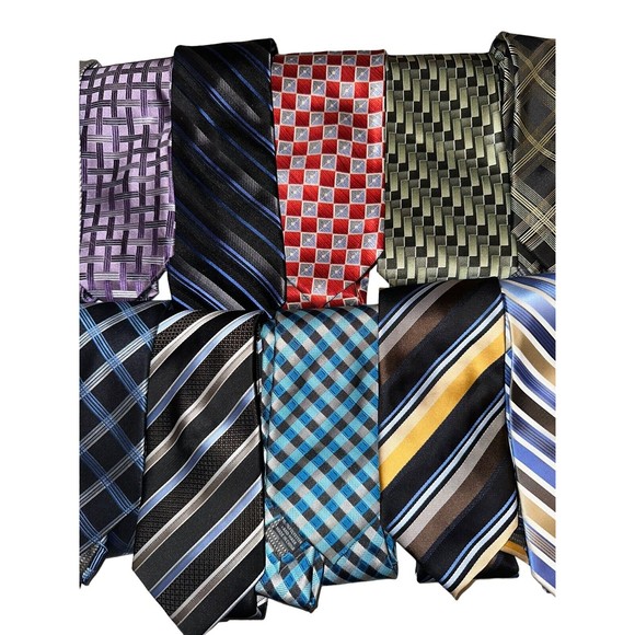 Covington Tie Lot of 13, 100% silk - Picture 3 of 4